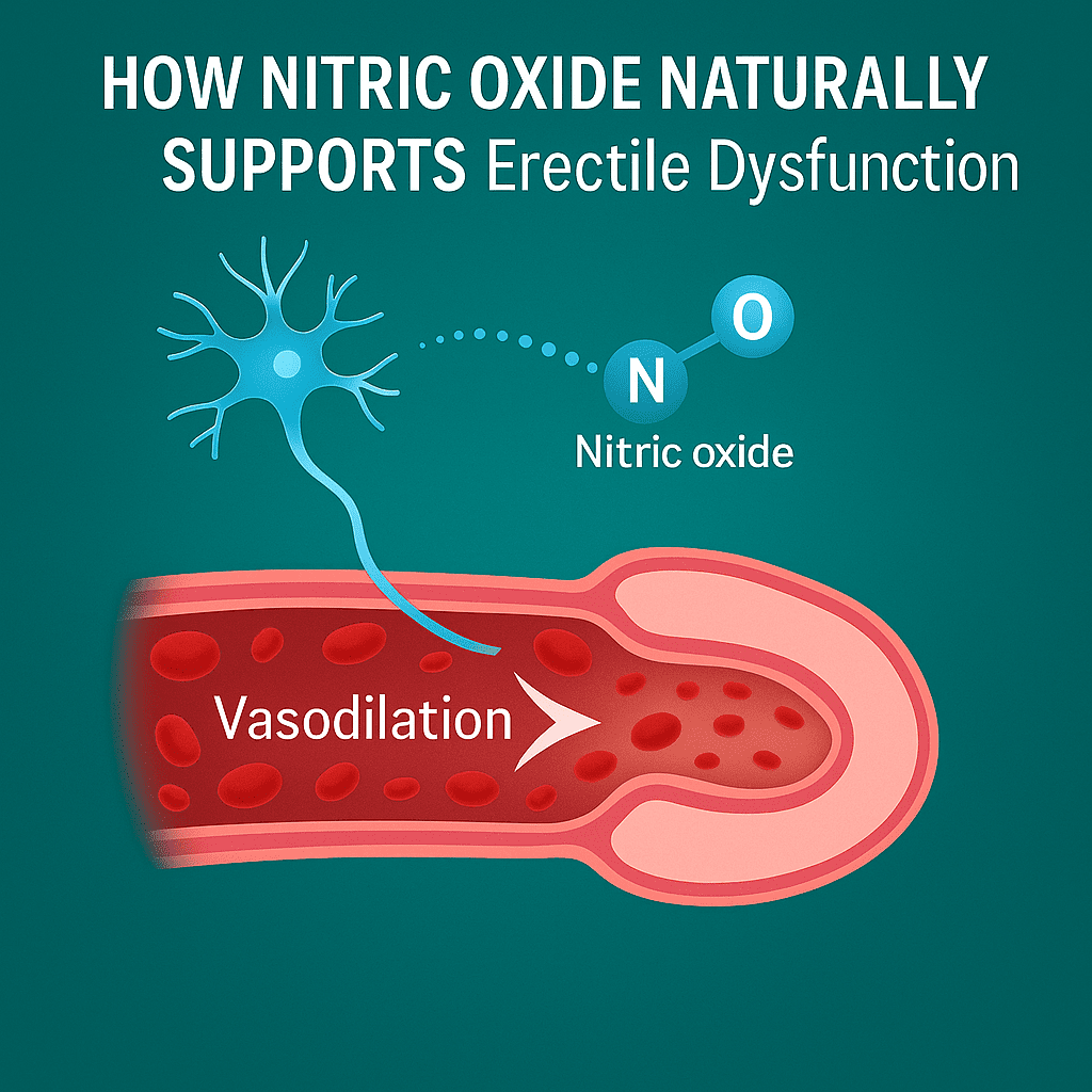 How Nitric Oxide Naturally Supports Erectile Dysfunction