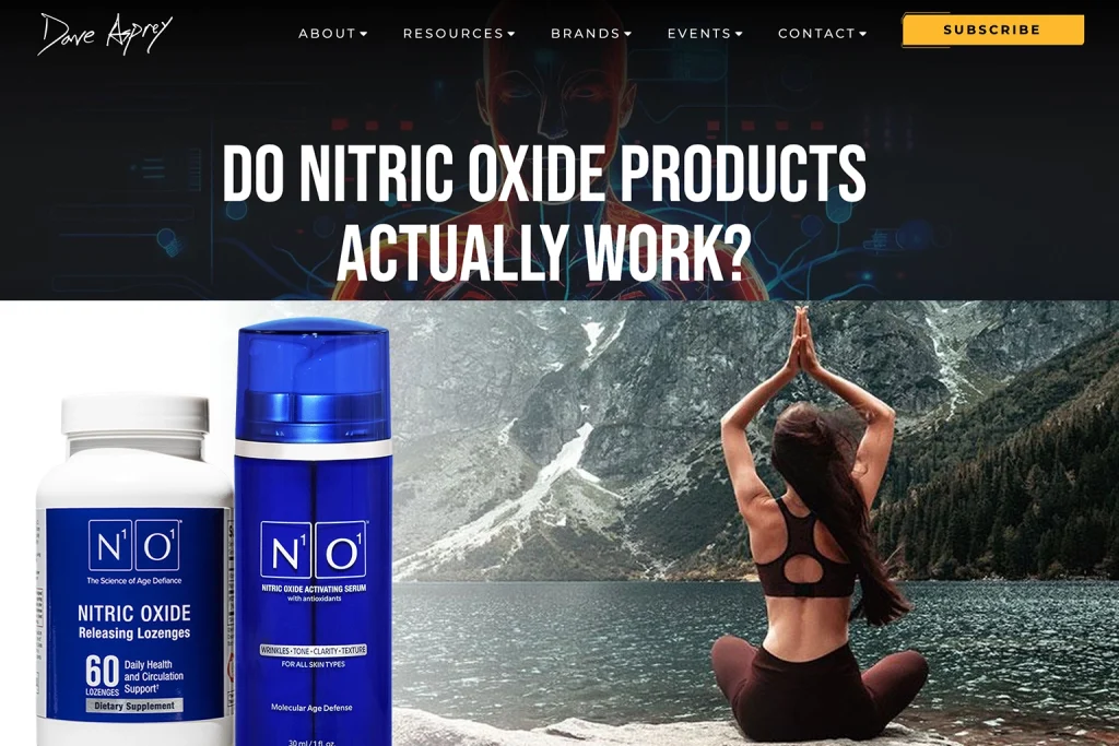 n1o1 press Dave Asprey Nitric Oxide