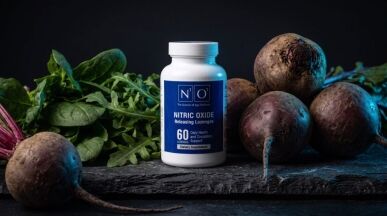 N1O1 Nitric Oxide Lozenges with beets and leafy greens, the best nitric oxide supplement for men and ED